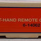 Lionel 6-14062 31" Remote-Control Left Hand Switch Turnout VG/Box