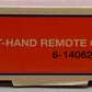 Lionel 6-14062 31" Remote-Control Left Hand Switch Turnout VG/Box