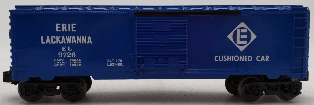 Lionel 6-9726 O Gauge Erie Lackawanna Box Car VG/Box