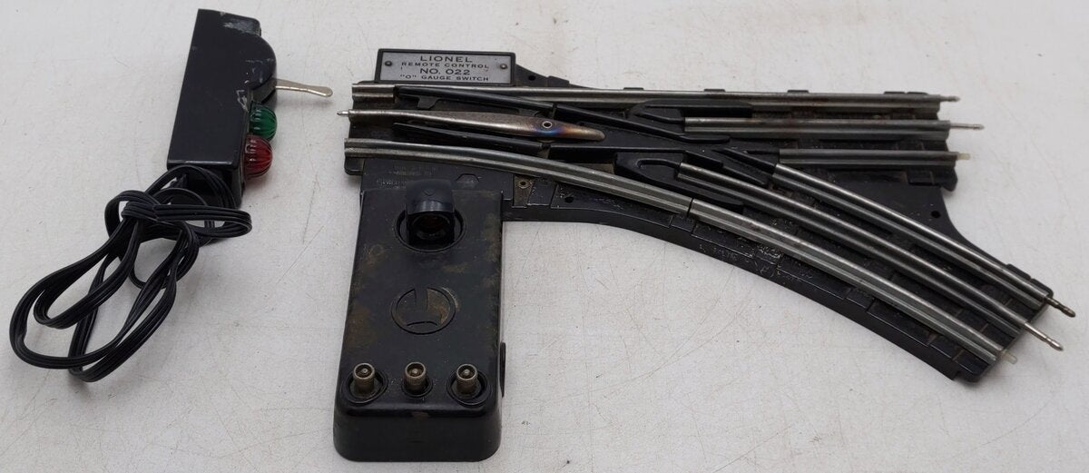 Lionel 6-14063 O 31" Remote-Control 022 Right Hand Switch Turnout VG/Box