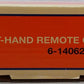 Lionel 6-14062 31" Remote-Control Left Hand Switch Turnout VG/Box