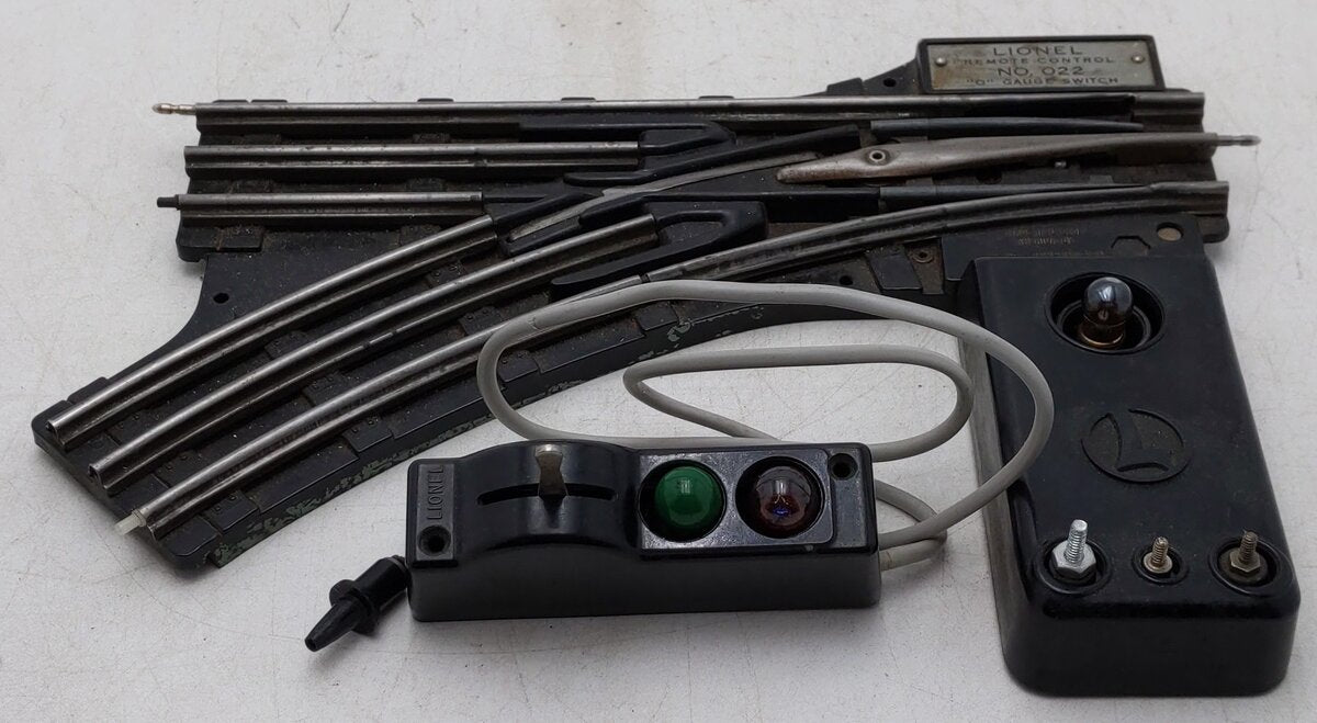 Lionel 6-14062 O Gauge Remote-Control 022 Left Hand Switch Turnout/Box