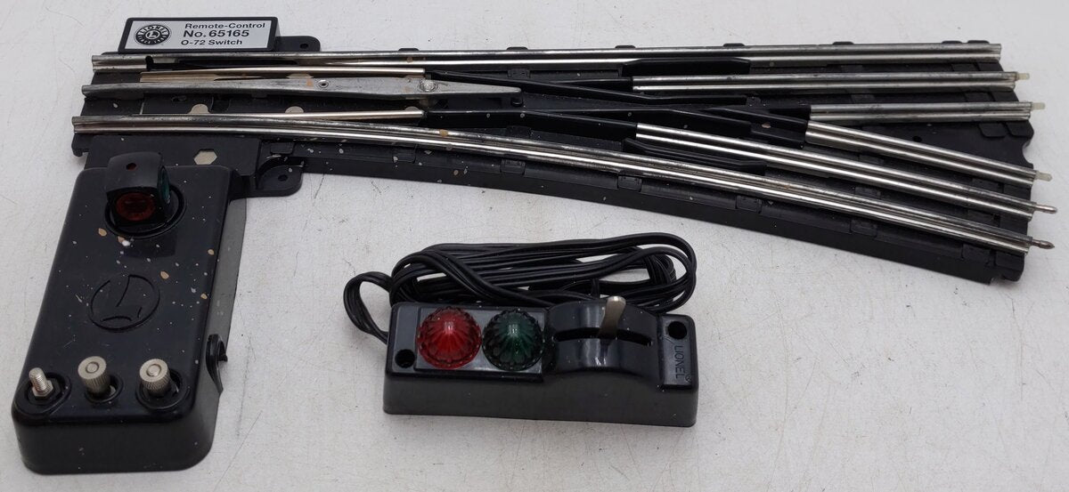 Lionel 6-65165 O72 Right Hand Remote Control Switch Turnout VG/Box