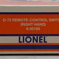 Lionel 6-65165 O72 Right Hand Remote Control Switch Turnout VG/Box