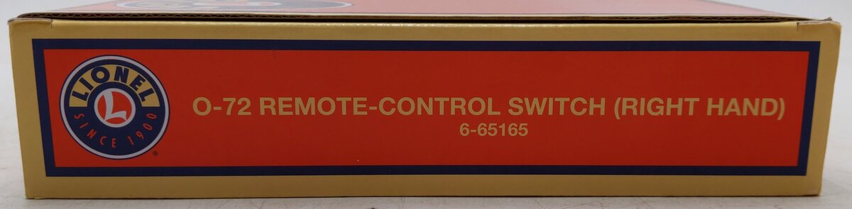 Lionel 6-65165 O72 Right Hand Remote Control Switch Turnout VG/Box