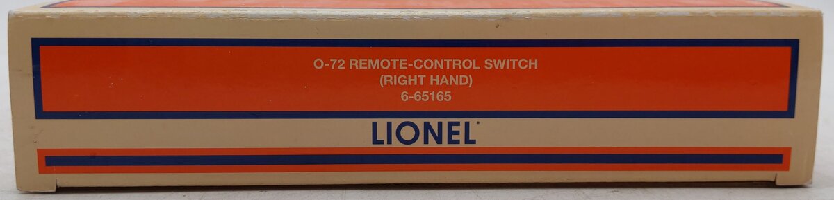 Lionel 6-65165 O72 Right Hand Remote Control Switch Turnout VG/Box
