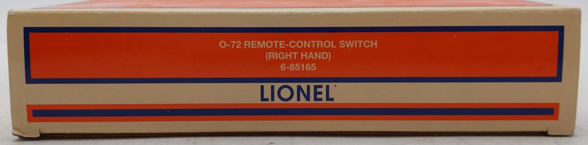 Lionel 6-65165 O72 Right Hand Remote Control Switch Turnout VG/Box