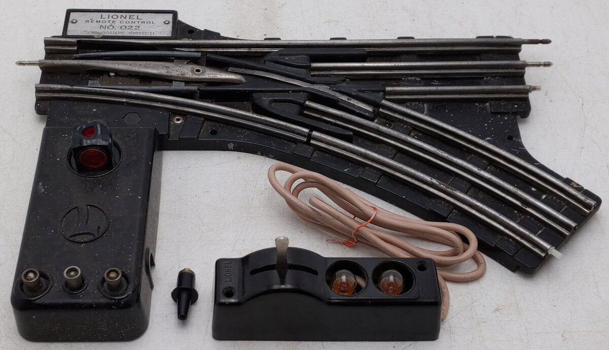 Lionel 6-14063 O 31" Remote-Control 022 Right Hand Switch Turnout VG/Box