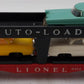 Lionel 6414 Vintage O Evans Autoloader with 3 Automobiles VG