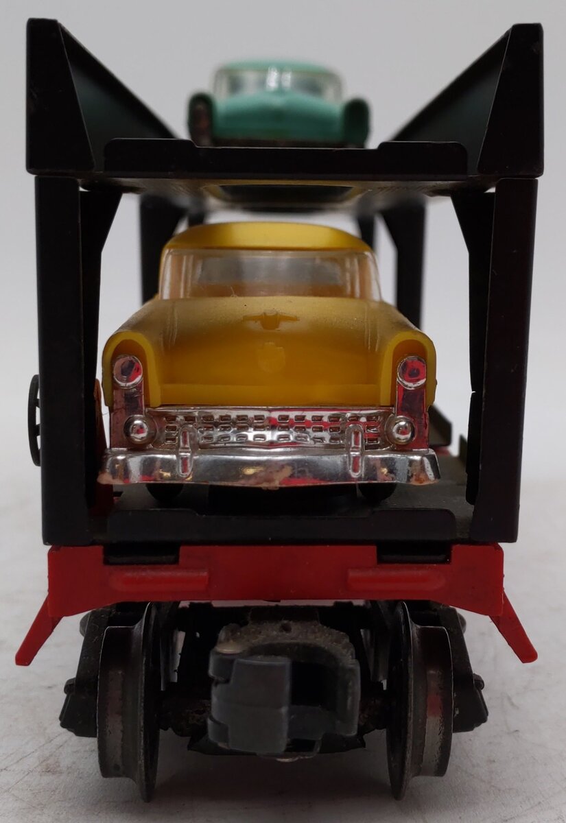 Lionel 6414 Vintage O Evans Autoloader with 3 Automobiles VG
