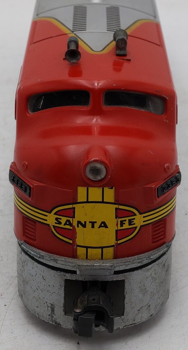 Lionel 2383P Vintage O Santa Fe F-3 A Powered Diesel Locomotive VG