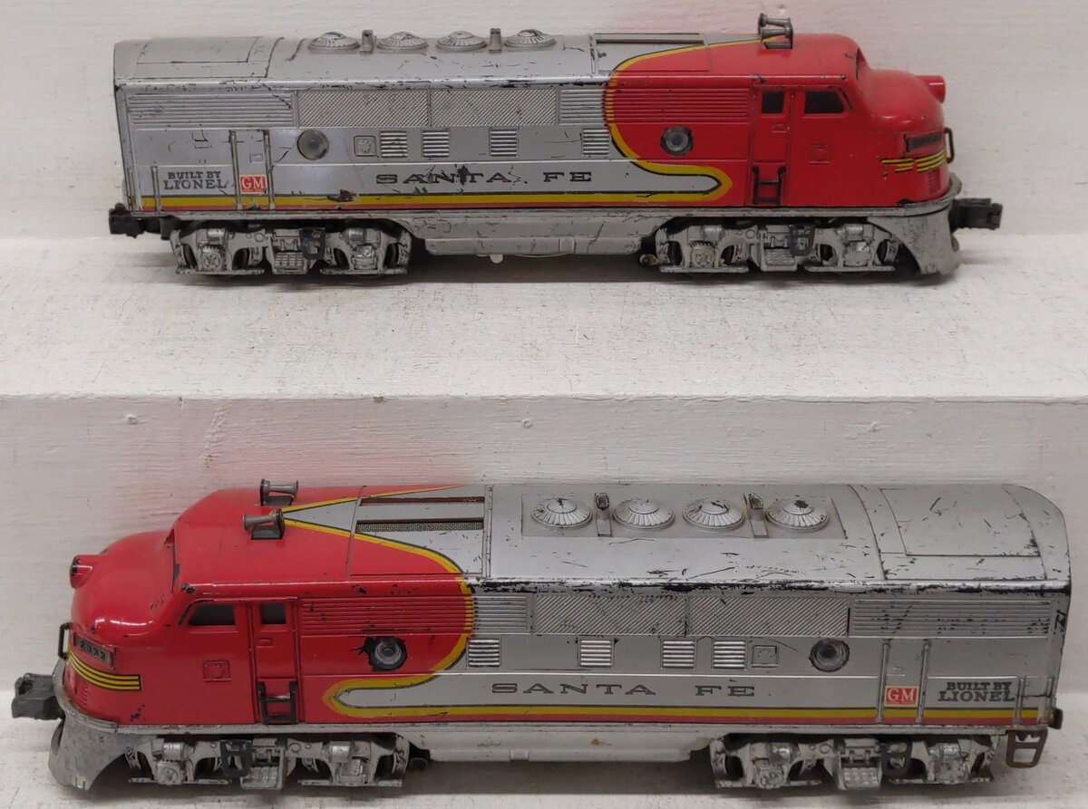 Lionel 2333 Vintage O Santa Fe F3 AA Diesel Set