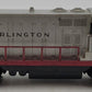 Lionel 2328 Vintage O Burlington GP-7 Powered EMD Diesel Locomotive VG