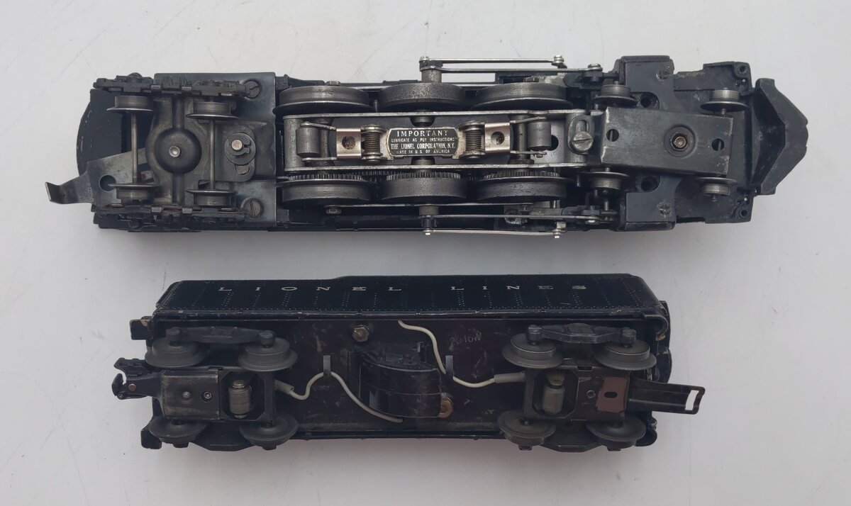 Lionel 646 Vintage O 4-6-4 Die-Cast Steam Locomotive & 2046W Whistle Tender VG