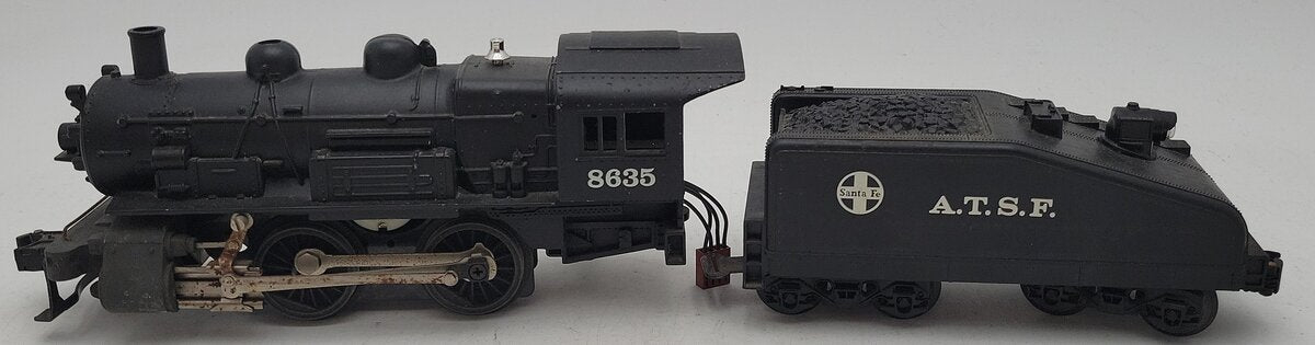 Lionel 6-8635 O ATSF Steam Switcher & Tender VG