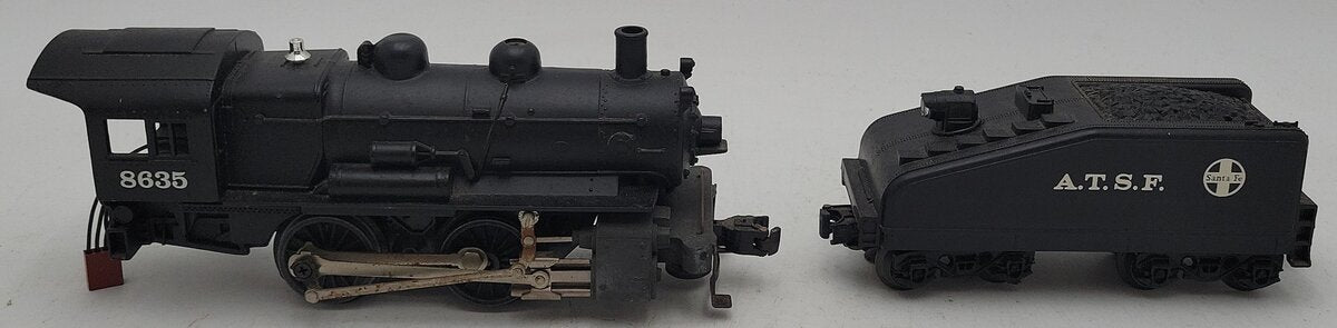 Lionel 6-8635 O ATSF Steam Switcher & Tender VG