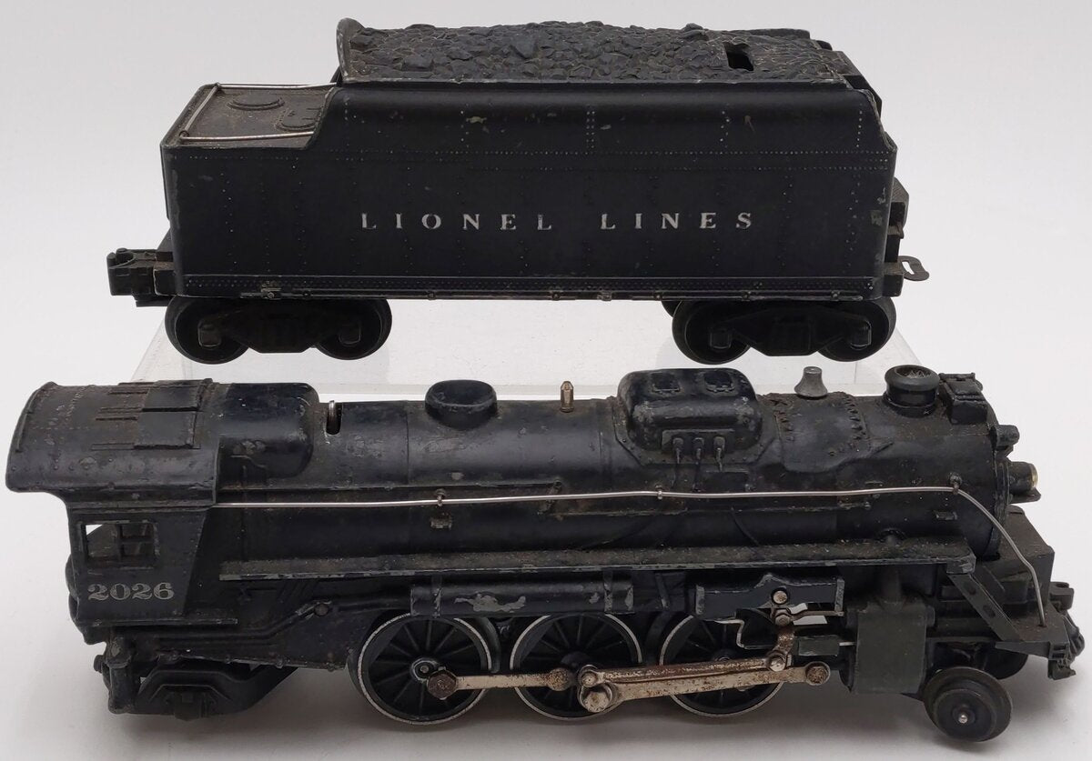 Lionel 2026 Vintage O 2-6-4 Die-Cast Steam Locomotive & 6466WX Tender