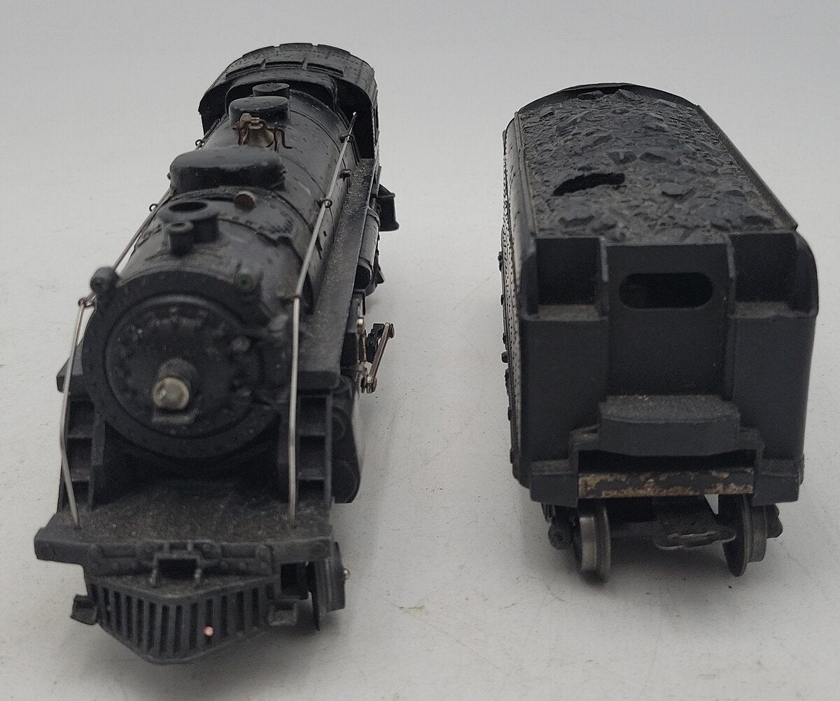 Lionel 224 Vintage O 2-6-2 Die-Cast Steam Locomotive with 2466W Tender VG
