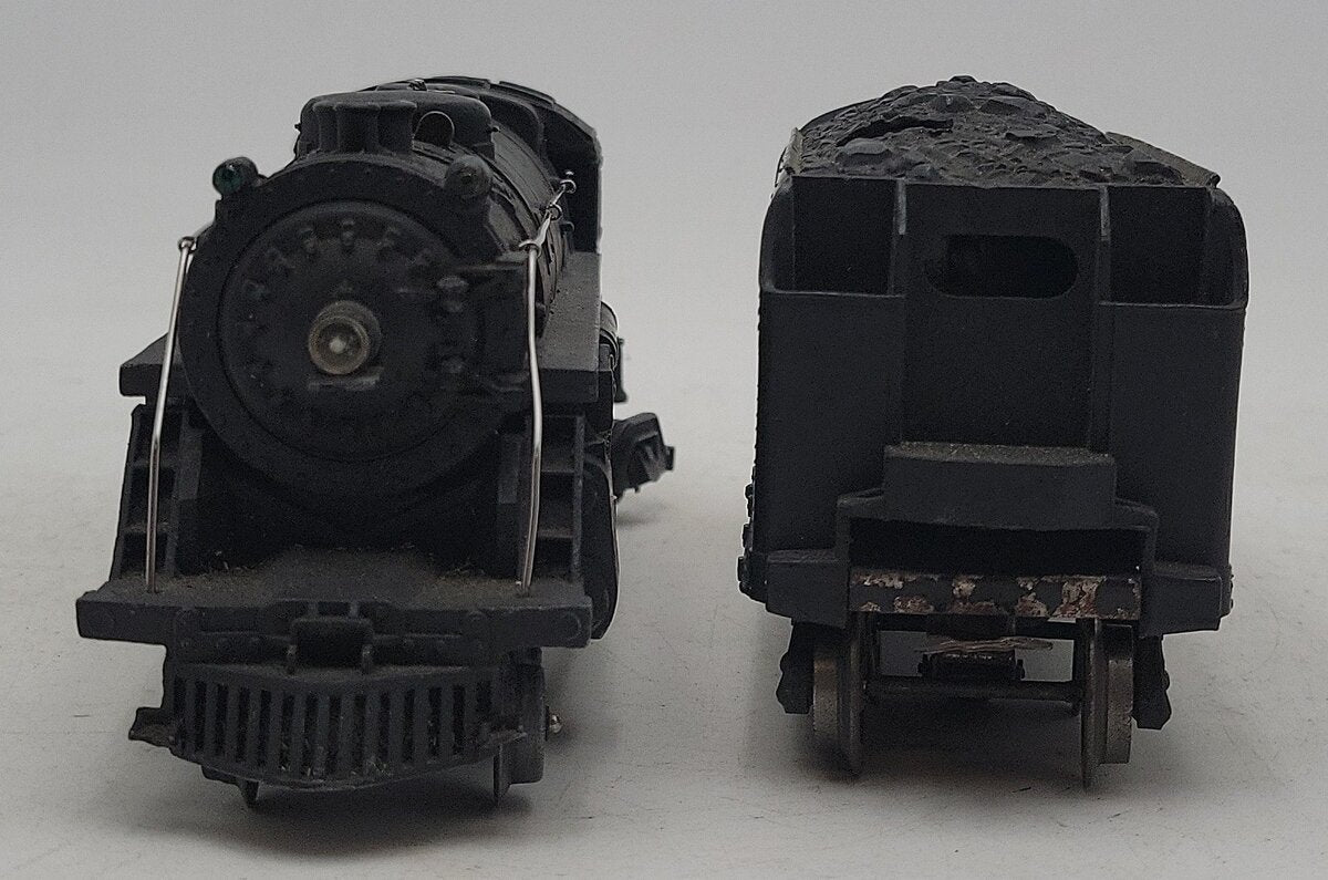 Lionel 1666 Vintage O 2-6-2 Die-Cast Steam Locomotive & 2466WX Tender VG