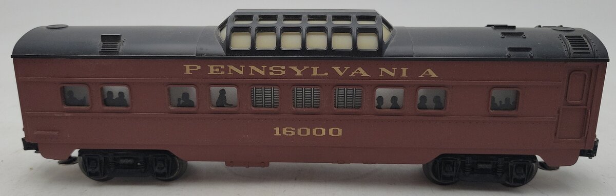 Lionel 6-16000 O Gauge Pennsylvania Tuscan Vista Dome Car #16000 EX
