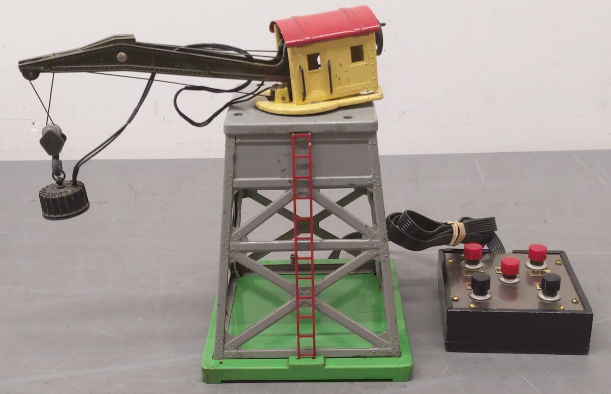 Lionel 165 Vintage O Gauge Custom Operating Gantry Crane with Electromagnet VG