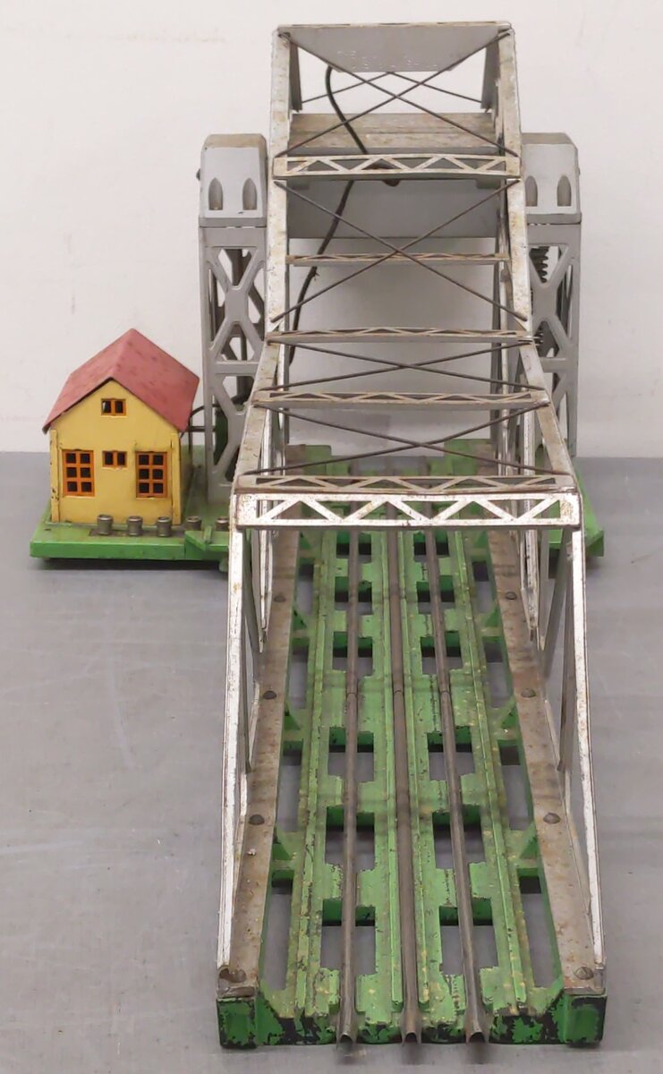 Lionel 313 Vintage O Silver Operating Bascule Bridge VG