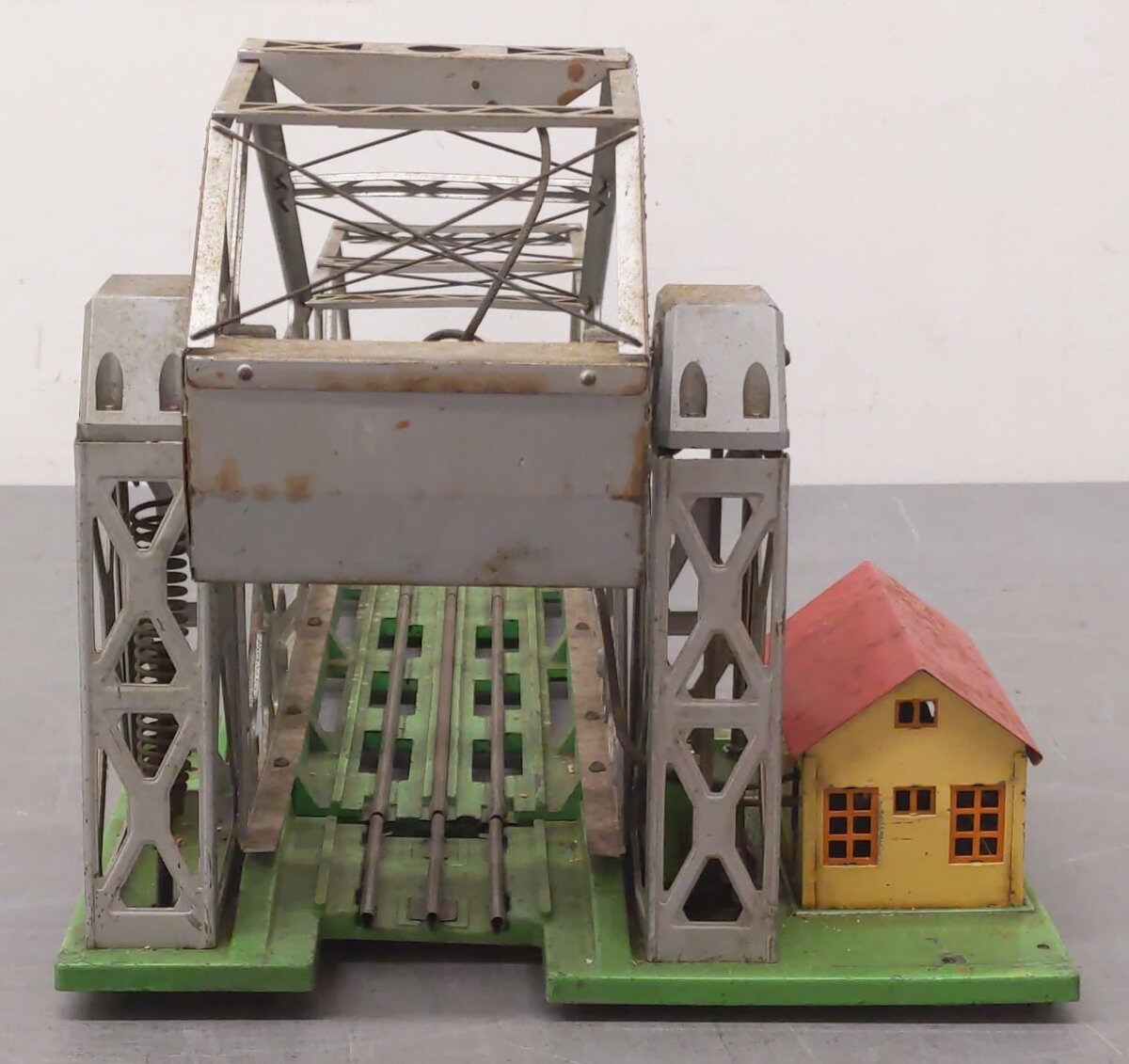 Lionel 313 Vintage O Silver Operating Bascule Bridge VG