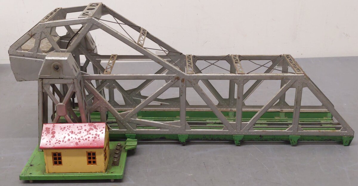 Lionel 313 Vintage O Silver Operating Bascule Bridge VG