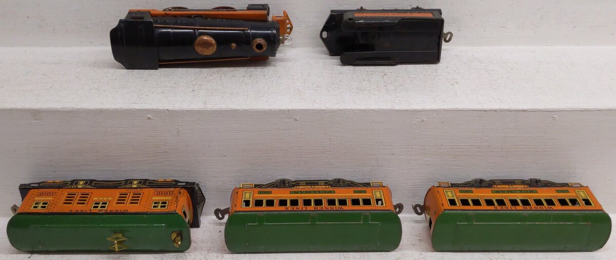 Winner 1016 Vintage O Prewar Winner Lines Locomotives w/ Passenger Cars