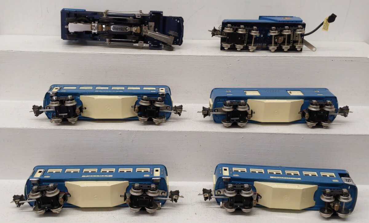 Lionel 6-51004 Classics Blue Comet O Gauge Steam Train Set EX