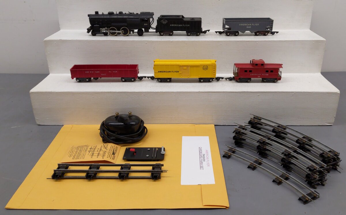 American Flyer 5001T Vintage S AF Railroad System w/ Repro Farm Scene #300 VG