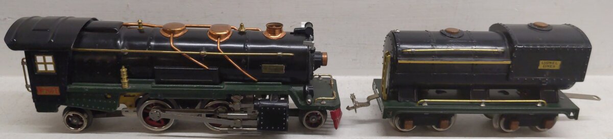 Lionel 260E Vintage O Prewar 2-4-2 Tinplate Steam Locomotive & Tender - Restored