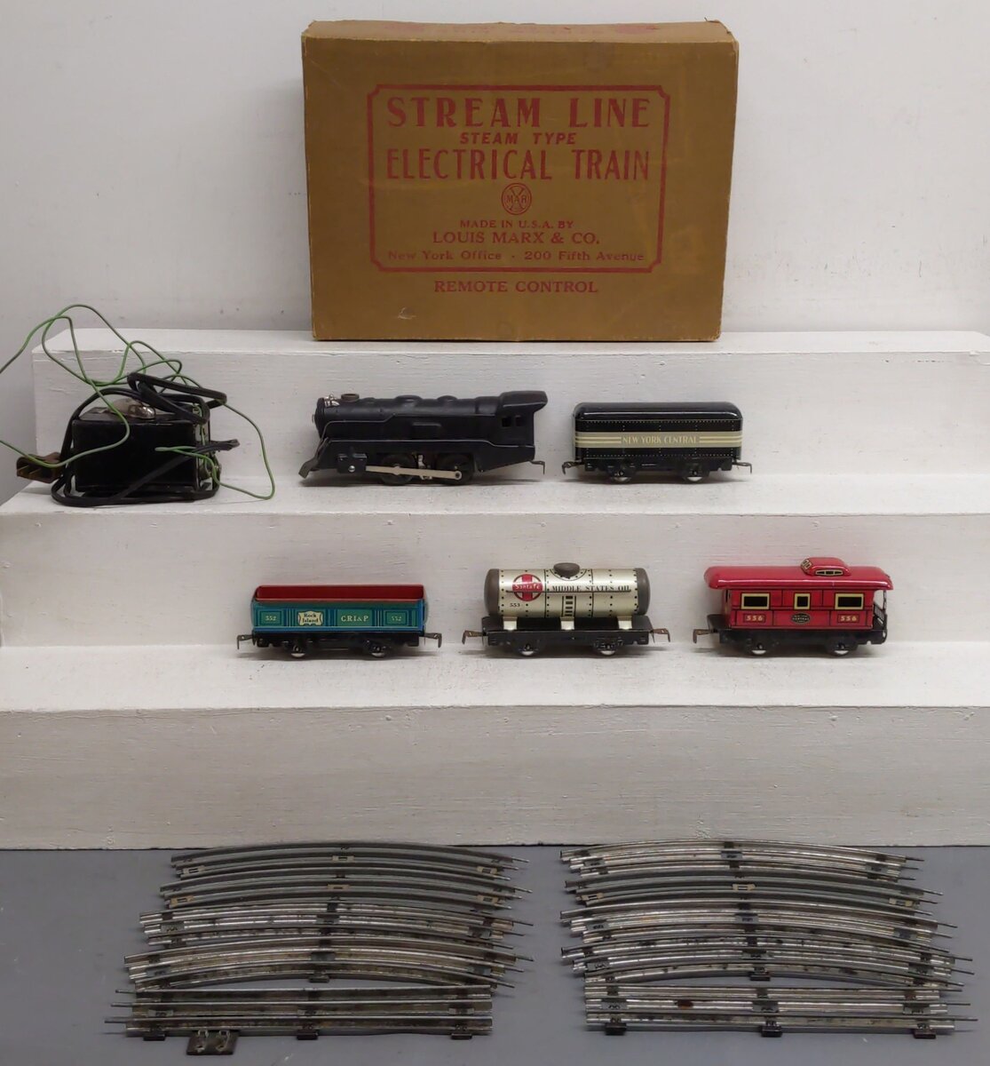 Marx 8994 Vintage O Gauge Steam Freight Set/Box