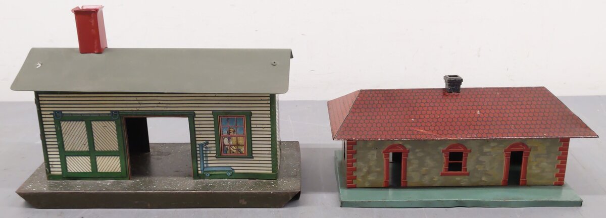 Ives/Bing Vintage O Gauge Tin Plate Stations [2]