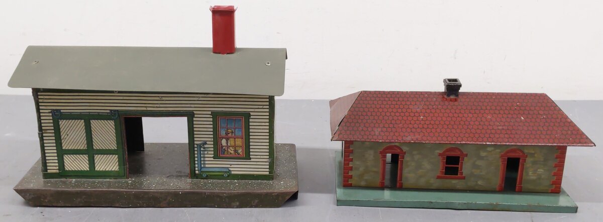 Ives/Bing Vintage O Gauge Tin Plate Stations [2]