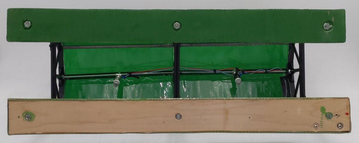 Custom Standard Gauge Green Glass Dome Station Platform w/Lights