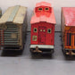 Unique 742 Vintage O Turn Key Steam Locomotive Lithographed Tin Freight Set VG