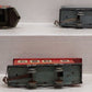 Unique 742 Vintage O Turn Key Steam Locomotive Lithographed Tin Freight Set VG