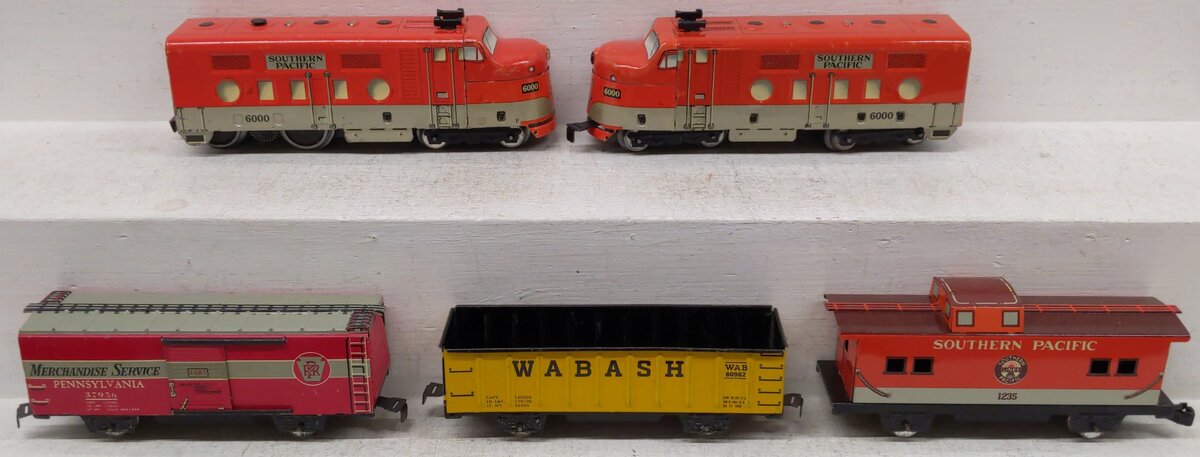 Marx 9500 Vintage O Southern Pacific Diesel Freight Train Set VG/Box