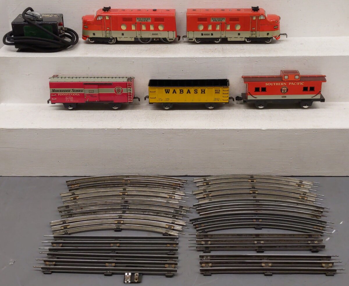 Marx 9500 Vintage O Southern Pacific Diesel Freight Train Set VG/Box