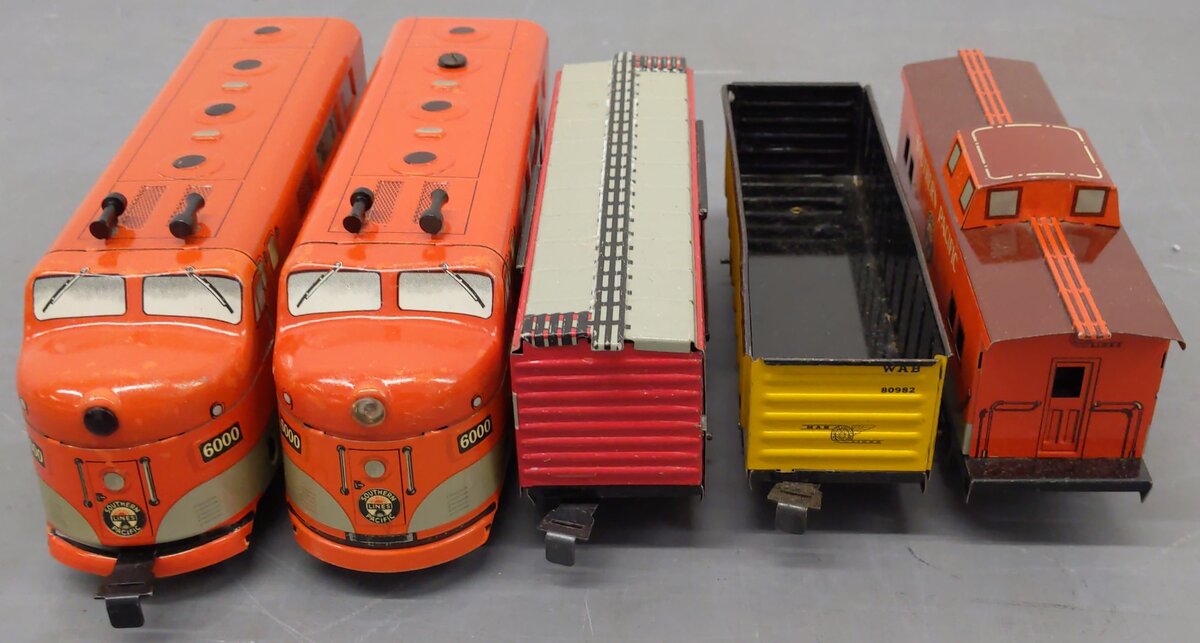 Marx 9500 Vintage O Southern Pacific Diesel Freight Train Set VG/Box