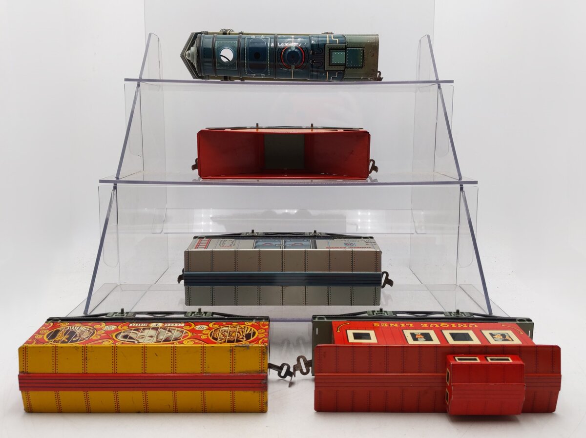Unique Trains Vintage O Gauge 1950 "Jewel T Circus" Steam Locomotive Set VG