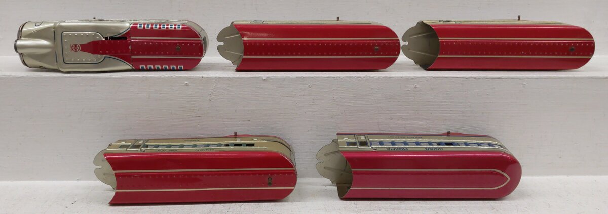 Marx 7675 Vintage O Union Pacific Streamlined Passenger Set VG/Box