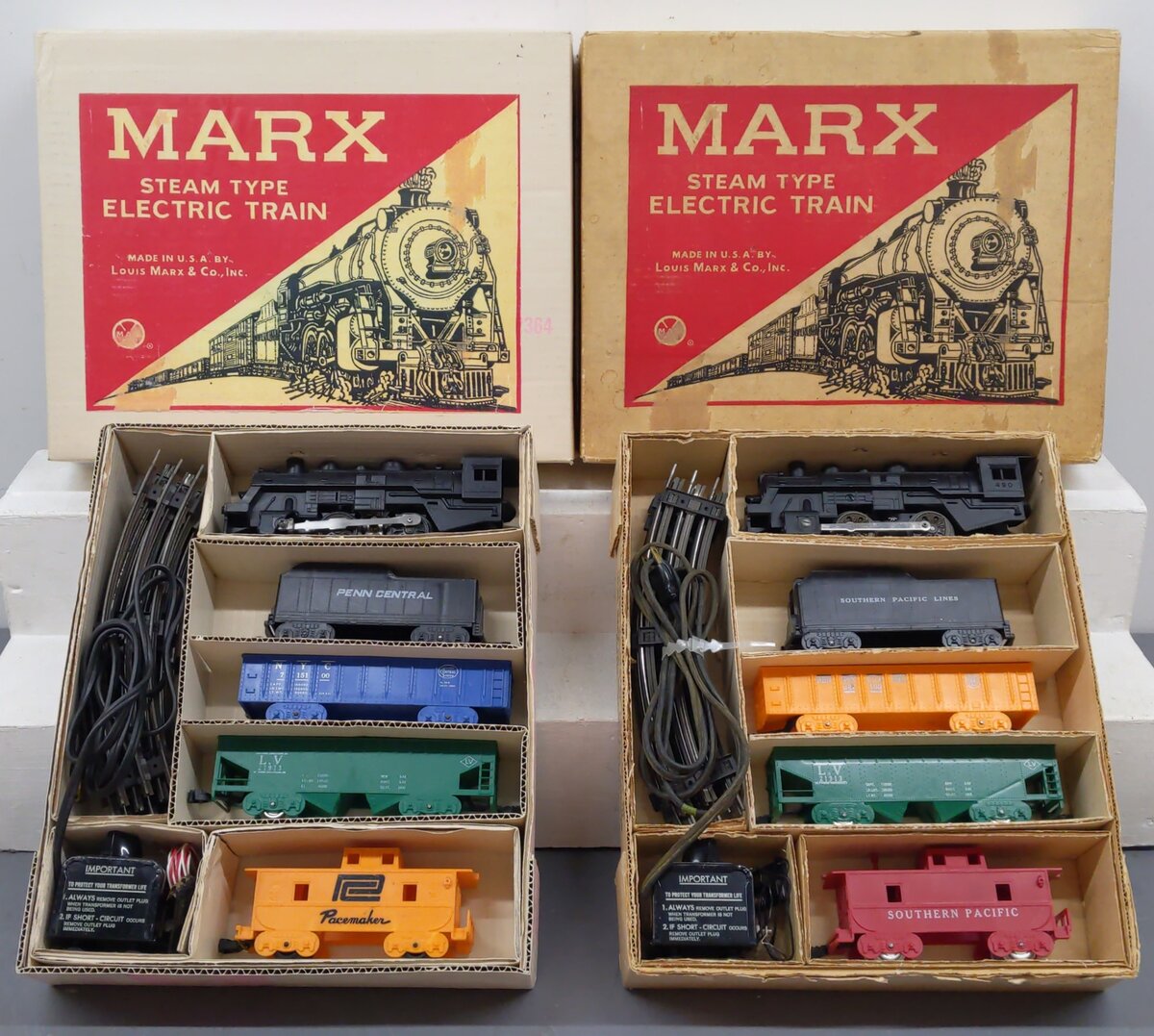 Marx 4040 Vintage O Gauge Steam Freight Sets [2] VG/Box
