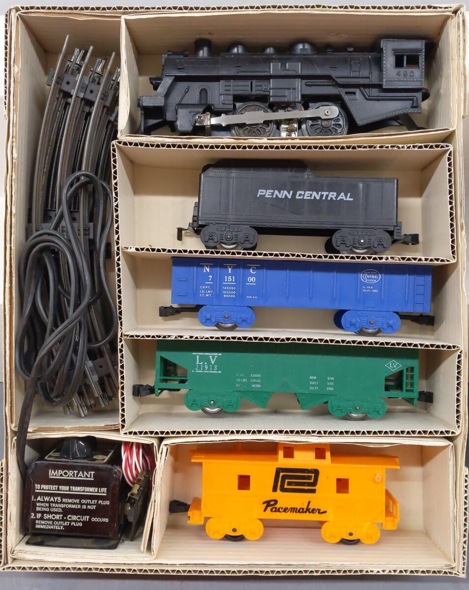 Marx 4040 Vintage O Gauge Steam Freight Sets [2] VG/Box