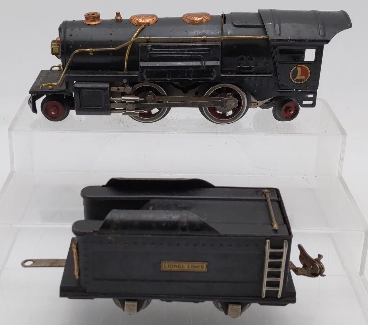 Lionel 259E Vintage O Prewar 2-4-2 Streamlined Steam Locomotive & Tender VG