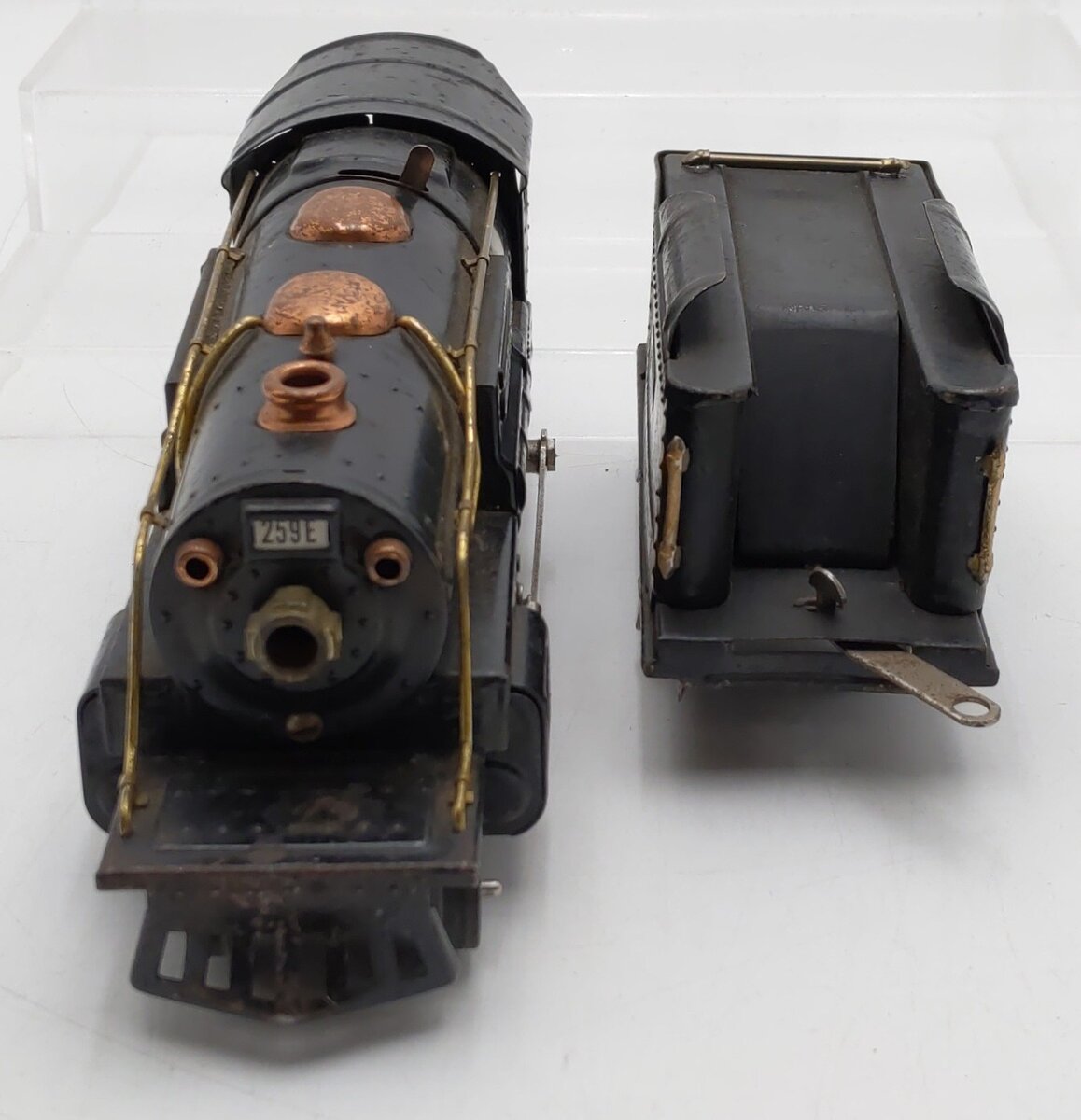 Lionel 259E Vintage O Prewar 2-4-2 Streamlined Steam Locomotive & Tender VG