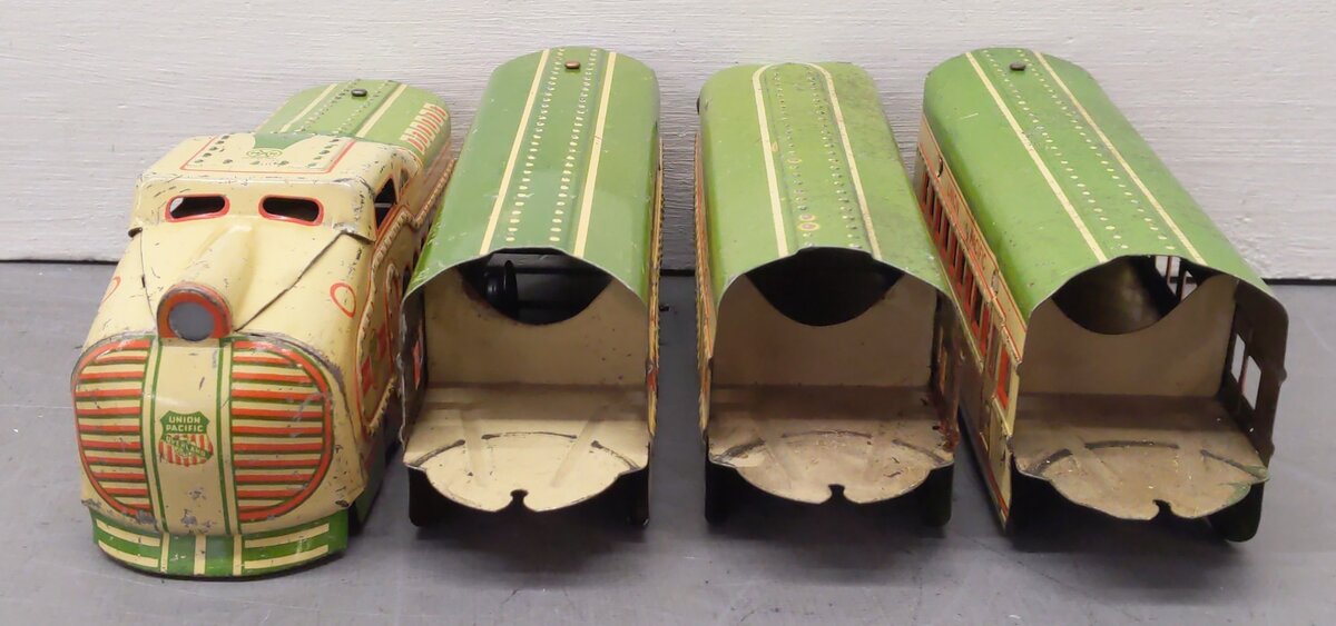 Marx M10005 Vintage O Union Pacific Tinplate Multi Unit Streamliner VG