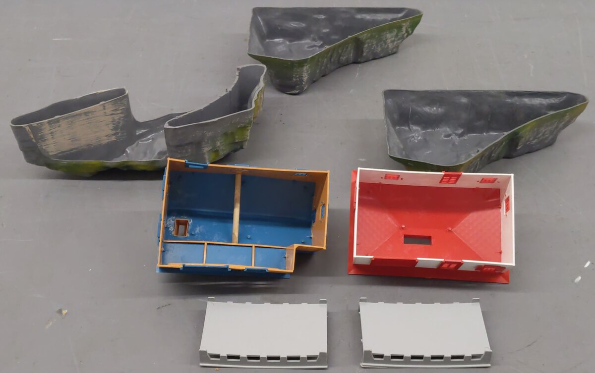 American Flyer 20812 Vintage S The Champion Train Set Scenery VG/Box