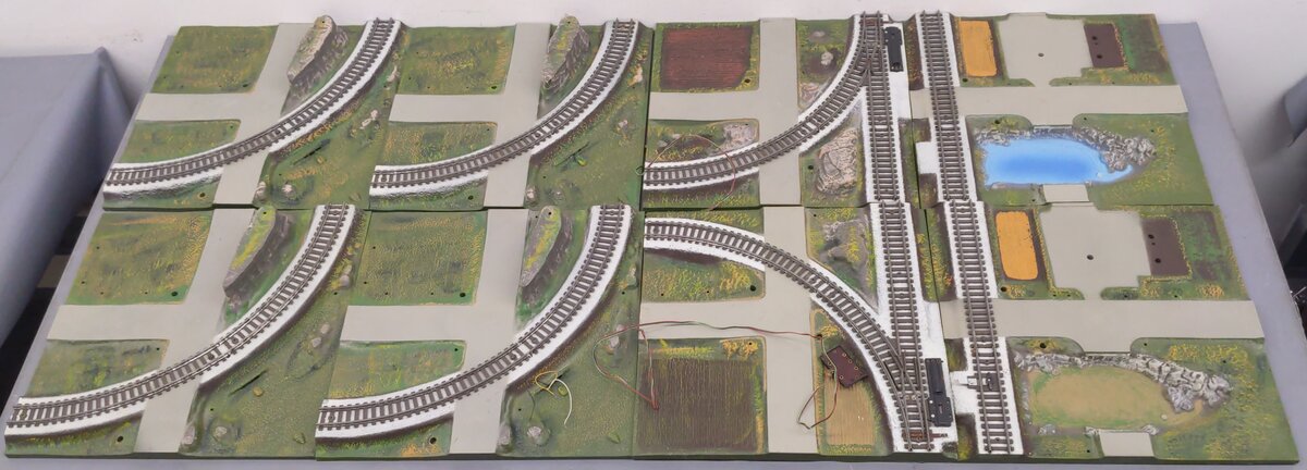 American Flyer 20812 Vintage S The Champion Train Set Scenery VG/Box